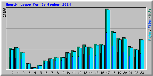 Hourly usage for September 2024